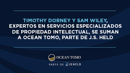 Dos destacados estrategas en inteligencia de negocio de patentes y propiedad intelectual se unen a Ocean Tomo, parte de J.S. Held