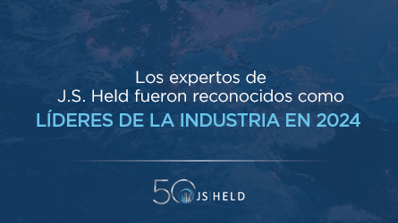 Experiencia en consultoría y asesoría de J.S. Held reconocida en 29 categorías como líderes de la industria