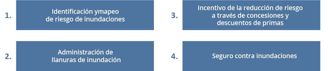 Figura 1 - Elementos clave del NFIP