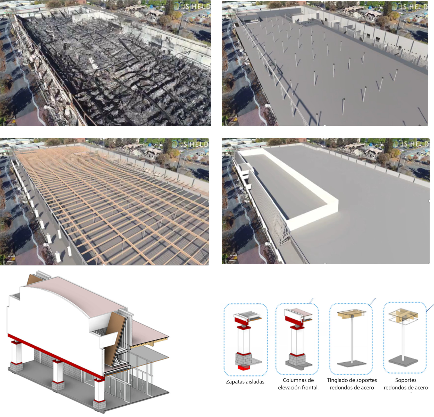 Figura 5 - LIMS: reconstrucción virtual de una propiedad afectada por un incendio.