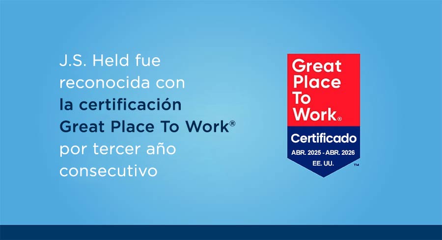 J.S. Held cuenta con la certificación Great Place to Work®.